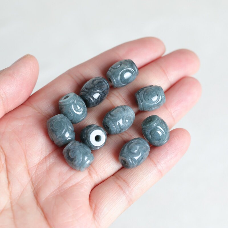 ลูกปัดหยกน้ำสีฟ้าธรรมชาติ 5 ชิ - Women'S Fashion Jewellery บทวิจารณ์และราคา
