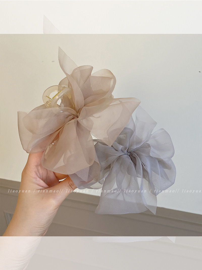 Korea Sweet Mesh Tulle Big Bow - Women'S Fashion Korea บทวิจารณ์และราคา