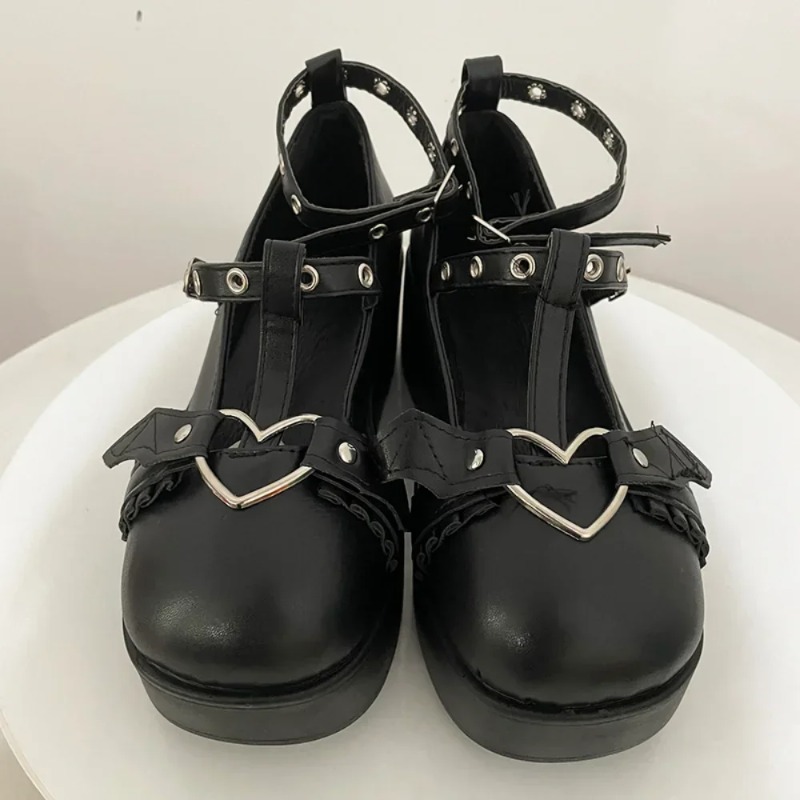รองเท้าส้นเตารีดแบบมีสายรัดรูป - Women'S Fashion Shoes บทวิจารณ์และราคา