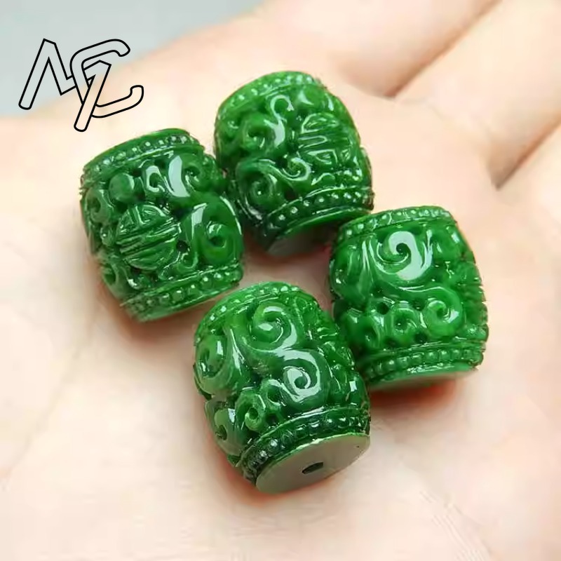 5 PC ธรรมชาติสีเขียวหยกแกะสลัก - Women'S Fashion Jewellery บทวิจารณ์และราคา