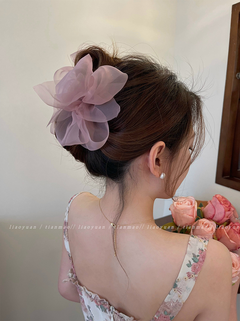 กิ๊บหนีบผมโบว์ใหญ่ผ้าทูลสไตล์เ - Women'S Fashion Korea บทวิจารณ์และราคา