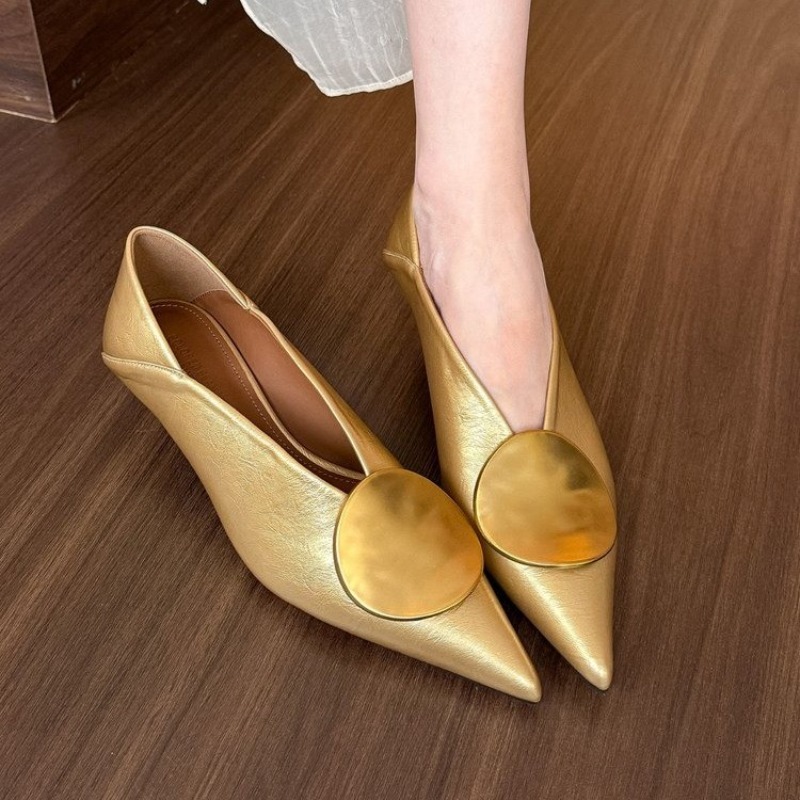 รองเท้าส้นแบนแบบสวมหัวแหลมสำหร - Women'S Fashion Shoes บทวิจารณ์และราคา