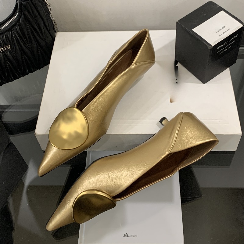 รองเท้าส้นแบนแบบสวมหัวแหลมสำหร - Women'S Fashion Shoes บทวิจารณ์และราคา