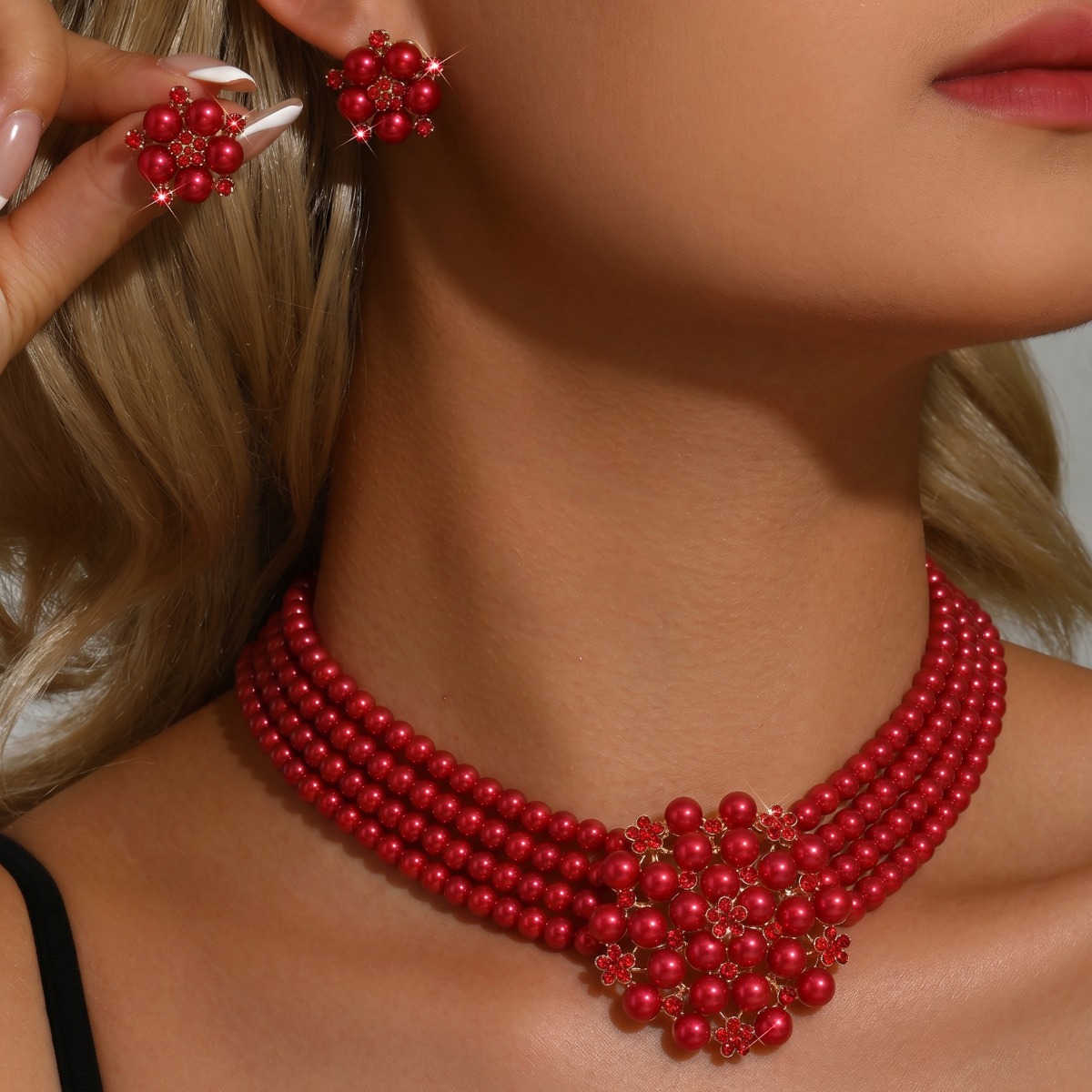 ชุดเครื่องประดับไข่มุกหลายสายป - Women Fashion Photoshoot บทวิจารณ์และราคา