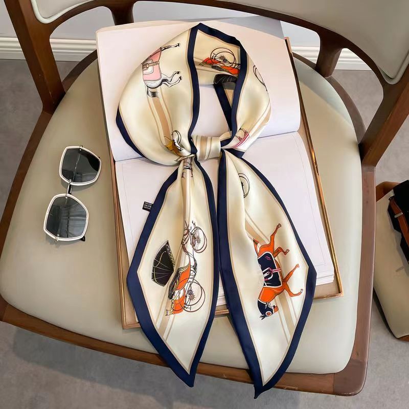 Luxury Design ผ้าไหม Skinny He - Women Fashion Necktie บทวิจารณ์และราคา