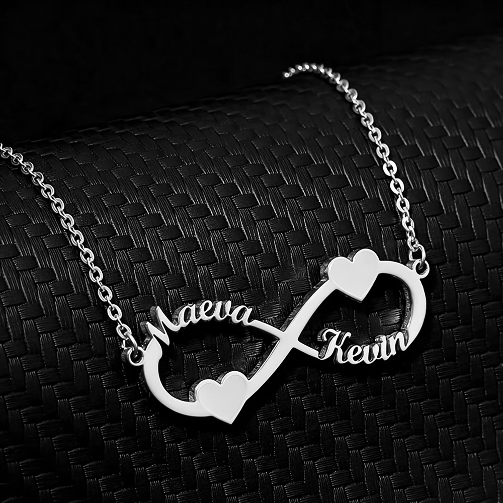สร้อยคอชื่อสั่งทำ จี้รูปหัวใจอ - Women Fashion Names บทวิจารณ์และราคา