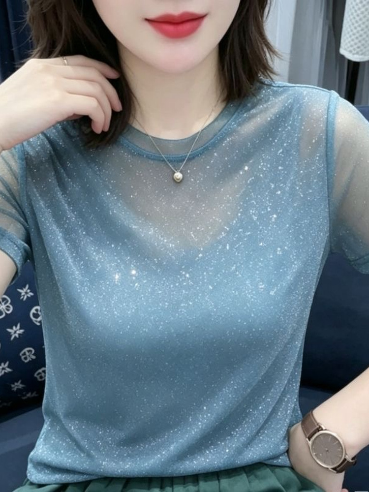 เสื้อยืดคอกลมแขนกุดผ้าลูกไม้ตา - Women Fashion Over The Years บทวิจารณ์และราคา
